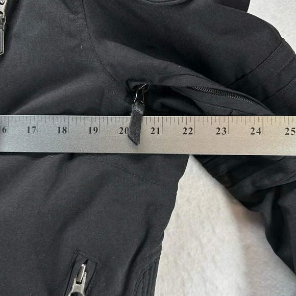 Power Trip Jacket Womens Size L Motocross Riding Padded Shoulder Nylon Black - Picture 11 of 13